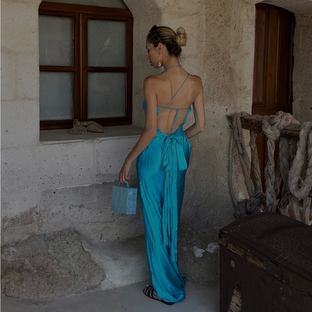 Sheer Satin NBD gown